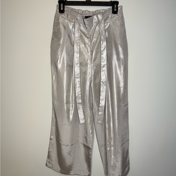Zara wide leg metallic pant - Picture 2 of 6